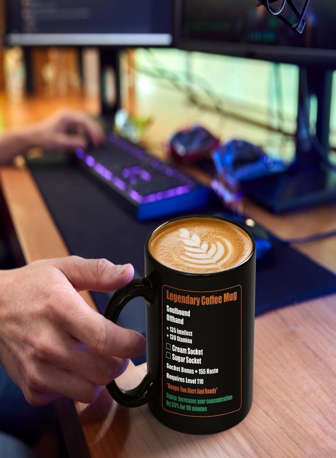 Cabtnca Gamer Gift, Legendary Coffee Mug, World of Warcraft Merchandise, Christmas Birthday Gift for Nerd Gamer, Gaming Mug, 11 Oz - Image 4